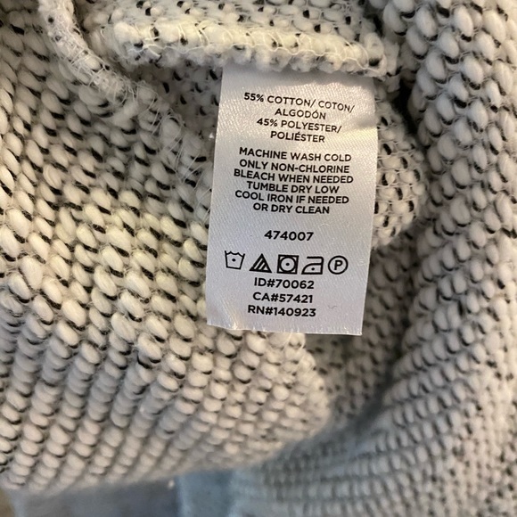 Loft Outlet Light Grey Knit Tweed Moto Jacket Sweater Size XS - Picture 4 of 7